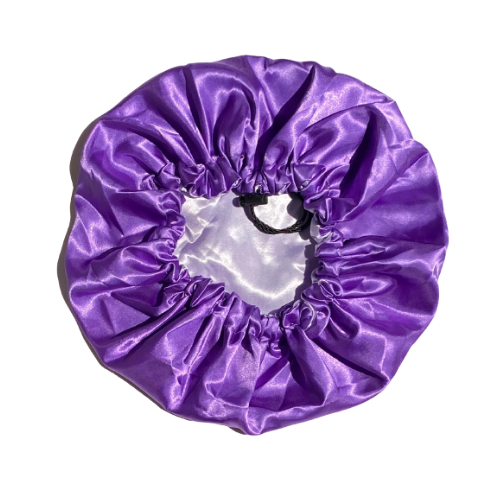 Adjustable Satin Bonnet - Lavender/Lilac