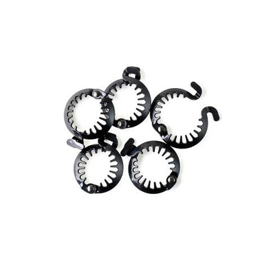 Hair Clamp MicroPack- Black -  1.5 Inch (5 Pcs in one pack)