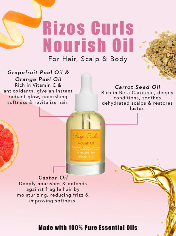 Rizos Curls - NEW Nourish Oil for Hair, Scalp & Body